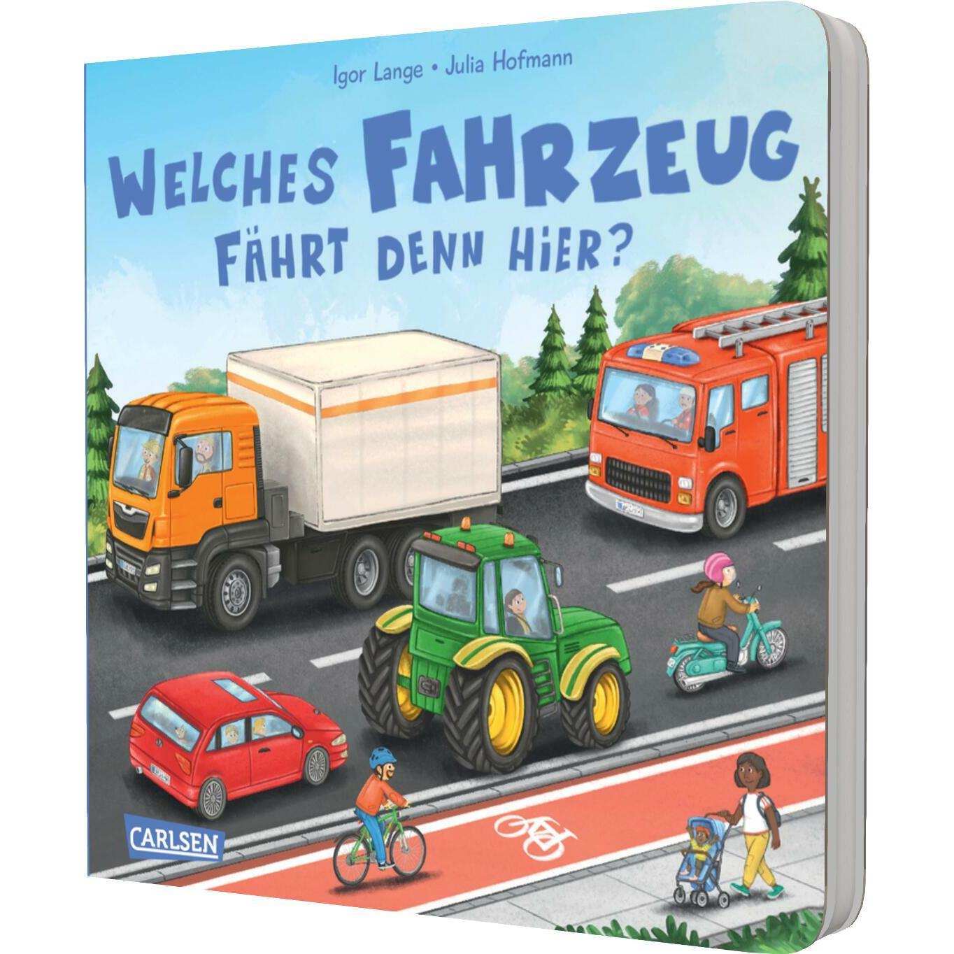 Carlsen, Babybücher, Welches Fahrzeug fährt denn hier? (Deutsch)
