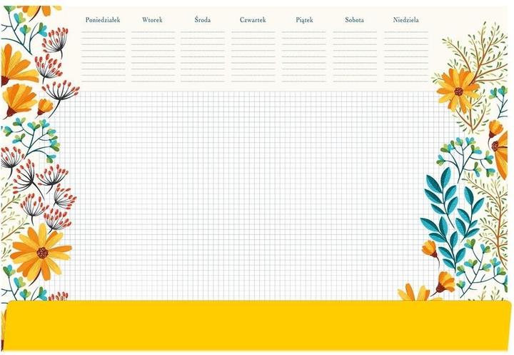 Actual product image Tetis Notizbuch B3 Schreibtischunterlage - Blumen (B3)