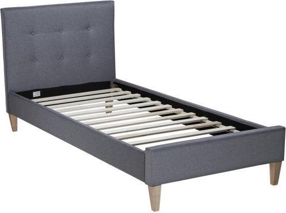 Actual product image Homestyle4u Upholstered single bed with slatted frame (90 x 200 cm)