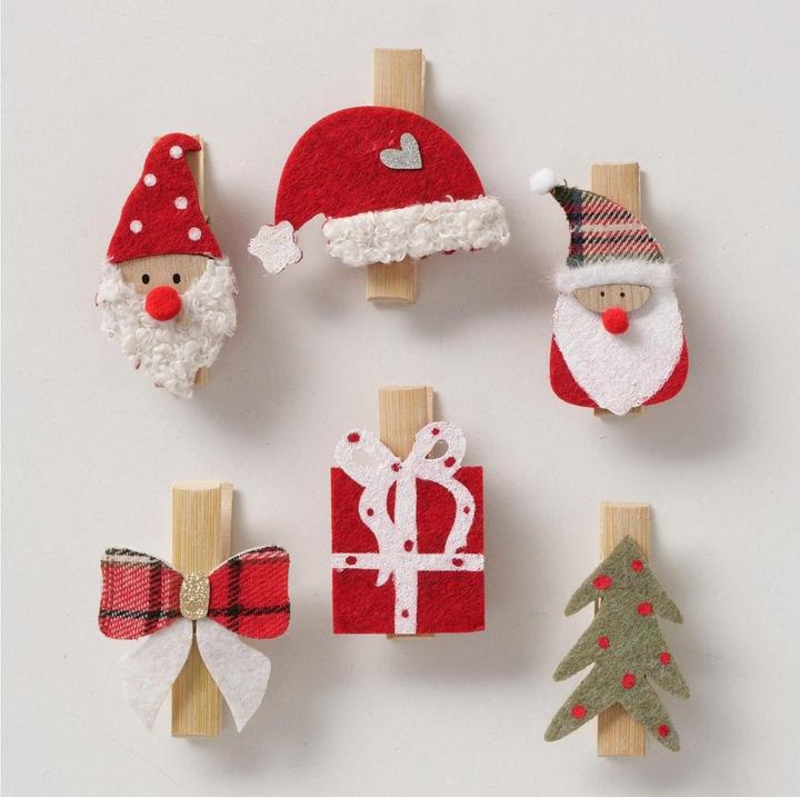 Produktbild Boltze Home Boltze Deko Haggo 6-teilig, Motiv: Weihnachten