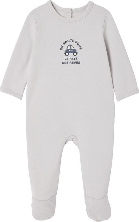 Image du produit Vertbaudet Bio-Kollektion: 2er-Pack Baby Strampler aus Sweat mit Autos (62)