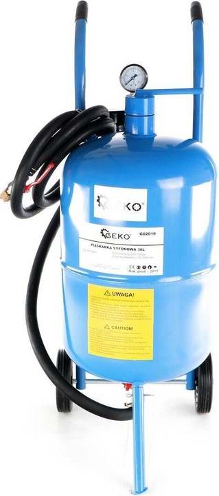 Actual product image GEKO Sandblasting container