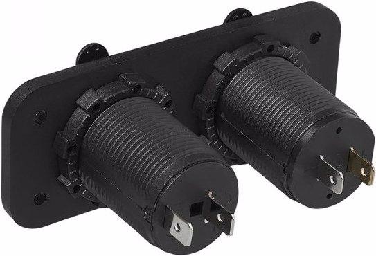 Actual product image ProPlus Installation kit: DIN socket + USB double socket 2x2100mA