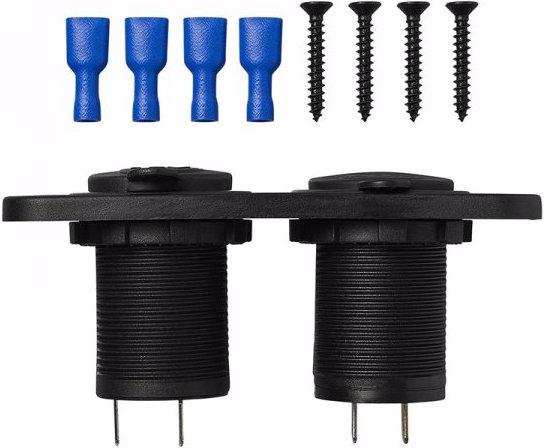 Actual product image ProPlus Installation kit: DIN socket + USB double socket 2x2100mA
