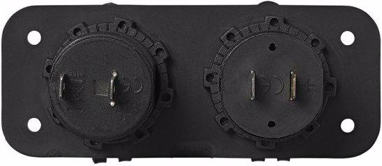 Actual product image ProPlus Installation kit: DIN socket + USB double socket 2x2100mA