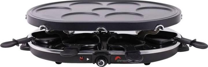 Ohmex Raclette- Crepes- Grill-Gerät GRIL-4004