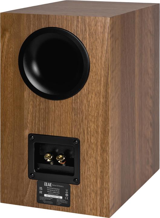 Actual product image ELAC Debut 3.0 B5.3 bookshelf speaker pair, walnut (1 pair)