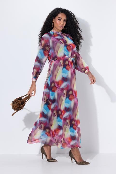 Produktbild Ulla Popken Maxi-Abendkleid, doppellagig, Langarm (54)