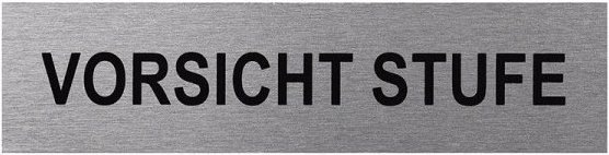 Actual product image ProPlus Aluminium door sign " Caution step "
