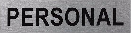 ProPlus Plaque de porte en aluminium " Personnel