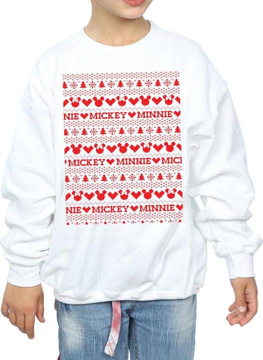 Produktbild Disney Mickey And Minnie Christmas Fair Isle Sweatshirt Mädchen (116)