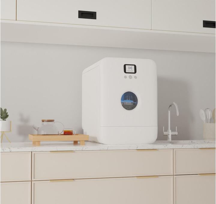 Actual product image Daan Tech Bob Matt white table dishwasher