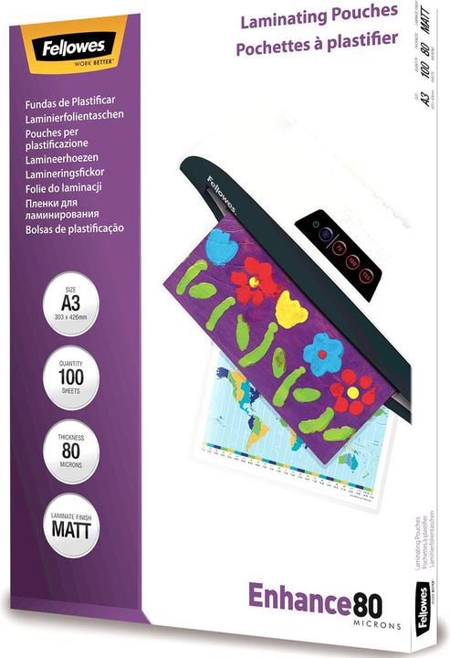 Produktbild Fellowes Enhance 80 (A3, 100 Stk., 80 µm)