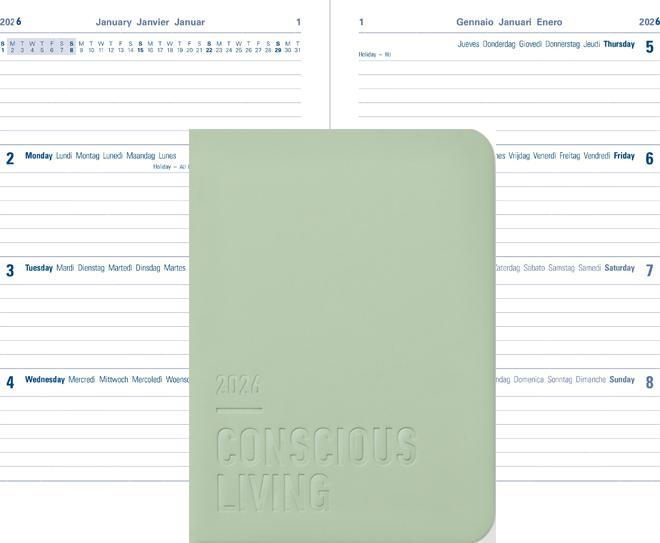 Produktbild Letts Agenda Concious (1 Woche / 2 Seiten)