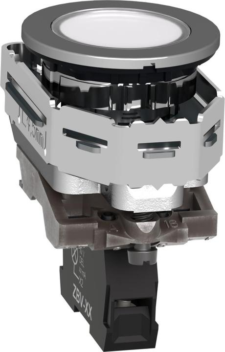 Actual product image Schneider Electric Indicator light XB4F complete, 30mm, white, XB4FVM1