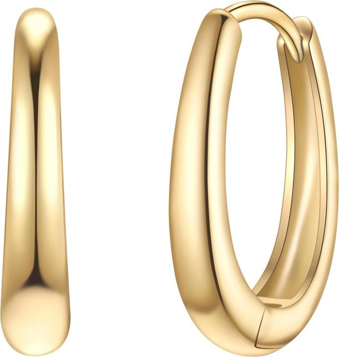 Image du produit Glanzstücke München Creolen Sterling Silber gelbgold - 38206 (Argent sterling doré à l'or jaune 14 carats)