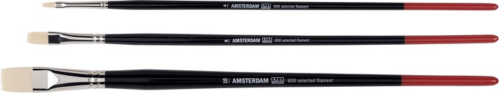 Produktbild Talens Amsterdam Acryl Pinselset Series 600, M (Nr. 4-8-16) (16 mm)