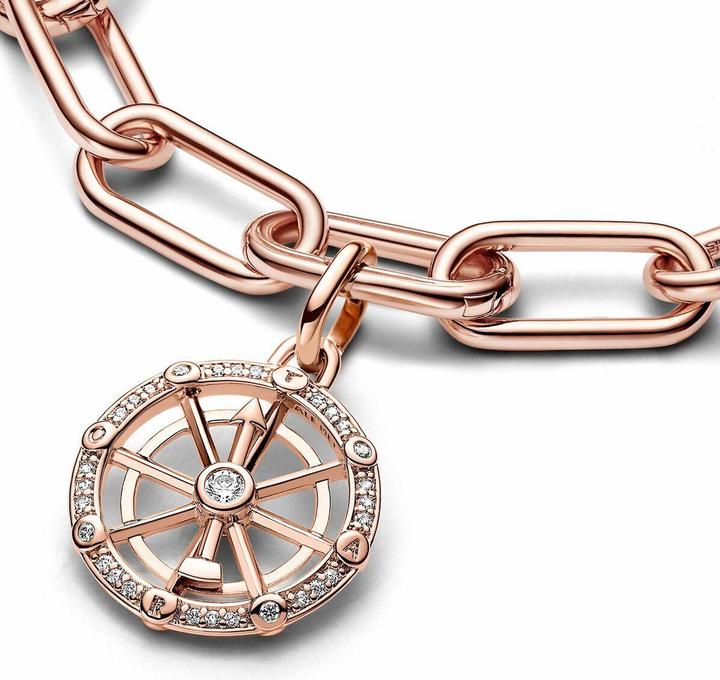 Immagine prodotto Pandora Ciondolo con cerniera e incisione Charm d'amore (Metallo, placcato oro rosa)