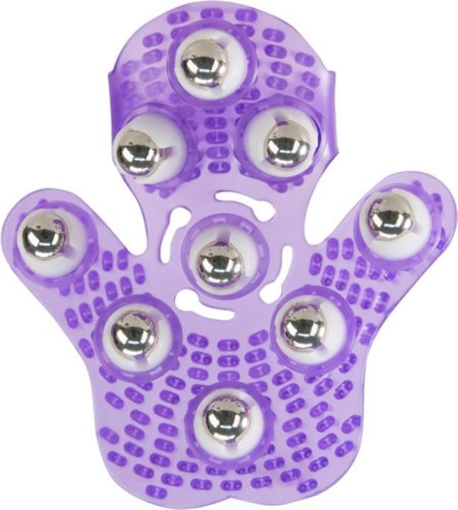 Produktbild PowerBullet Roller Balls Massagehandschuh Lila