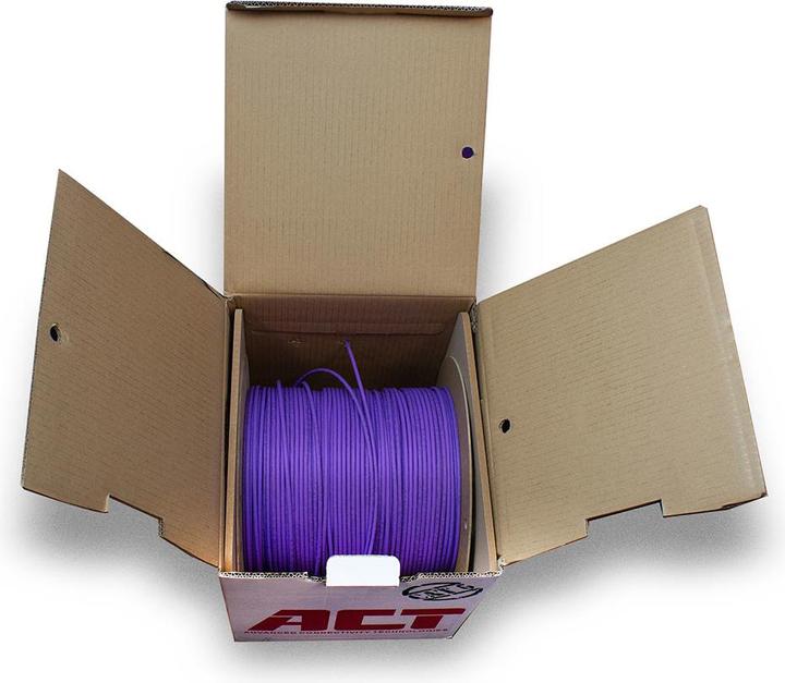 Produktbild ACT Cat 6 U/UTP solid installation cable without pair splitter, LSZH, CPR euroclass DCA, 24AWG, violet 3 (U/UTP, CAT6, 305 m)