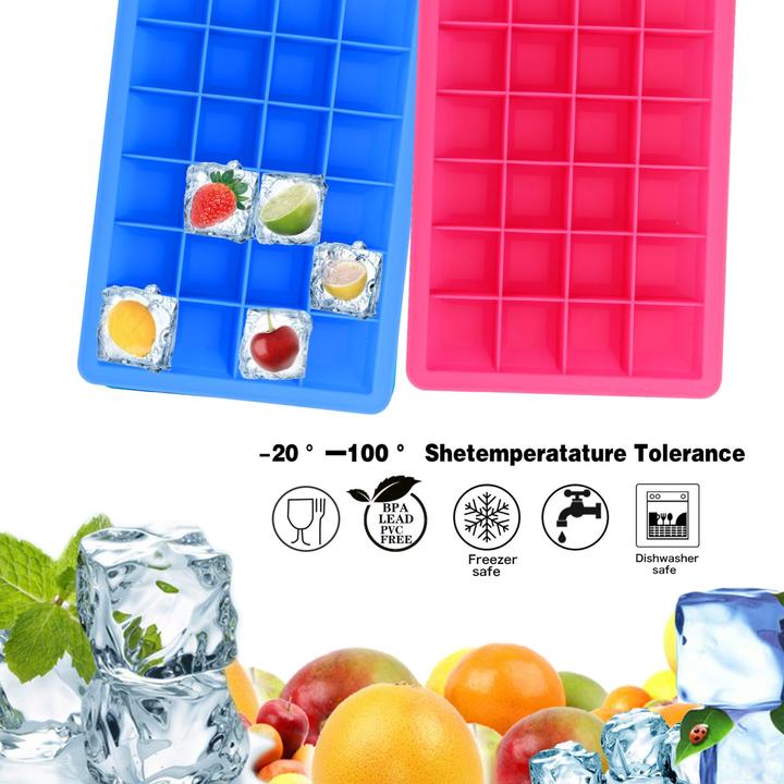 Actual product image Intirilife 2x ice cube moulds set of 2 à 24 compartments