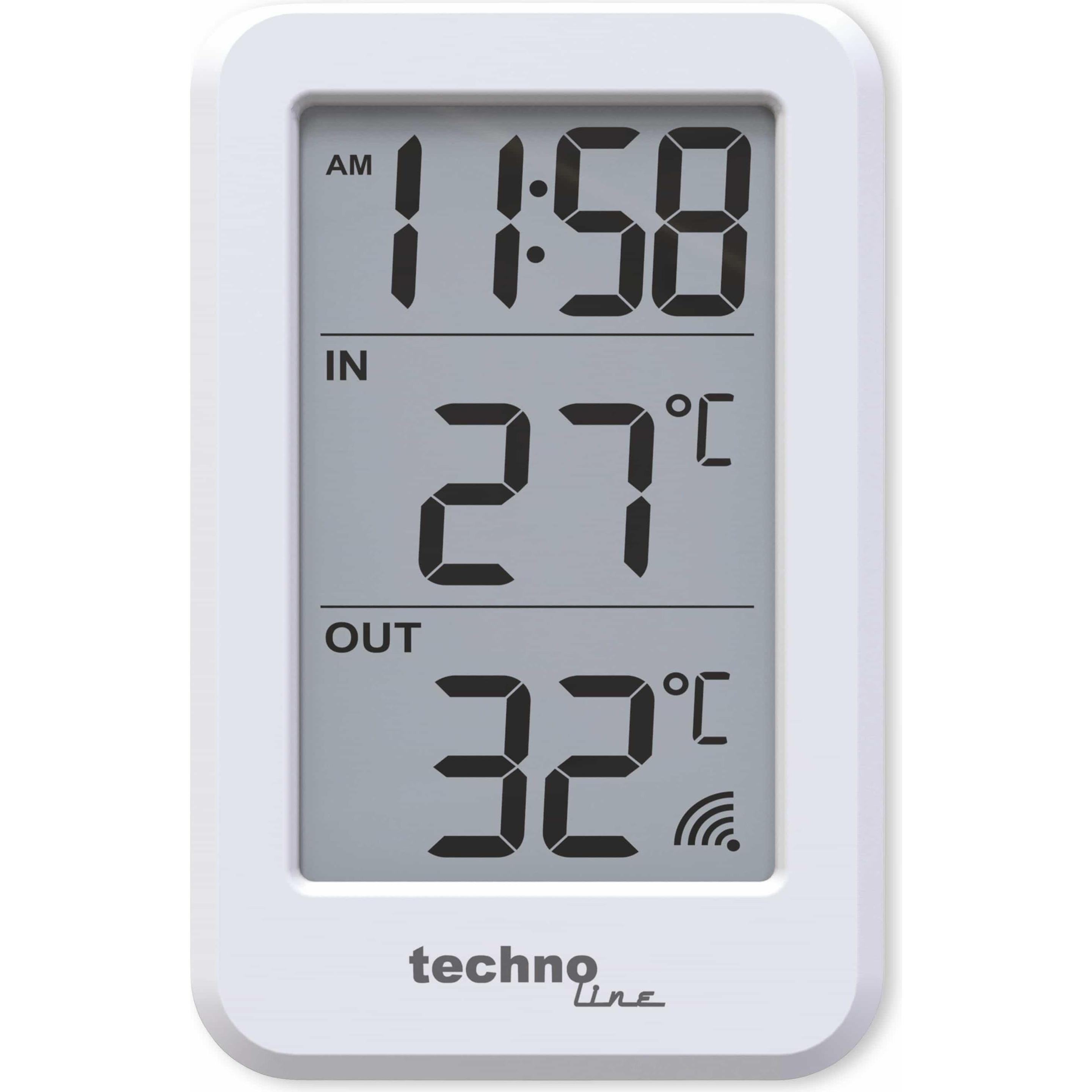 Technoline Funk-Thermometer WS9172, Wetterstation, Weiss