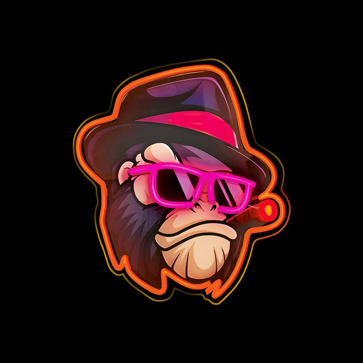 Image du produit Forever Light Néon ART LED GANGSTA MONKEY multicolore FLA03