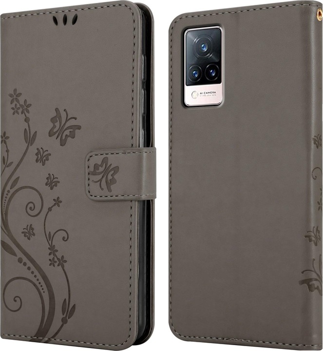 Actual product image Cadorabo Flower Book cover (Vivo V21)
