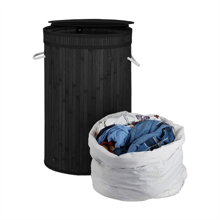 Immagine prodotto Relaxdays Cesto portabiancheria (65 l)
