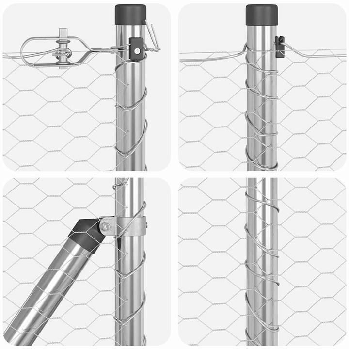 Produktbild VidaXL Verzinkter Zaun