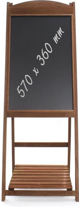 Actual product image Wiltec Toboli customer stopper 42x112cm chalkboard wood stand-up advertising board restaurant