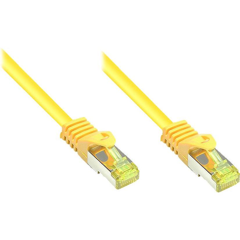 Good Connections RJ45 Patchkabel mitCat.7 Rohkabel und Rastnasenschutz (RNS), S/FTP, PiMF, halogenfrei, 600MHz, OFC (S/F...