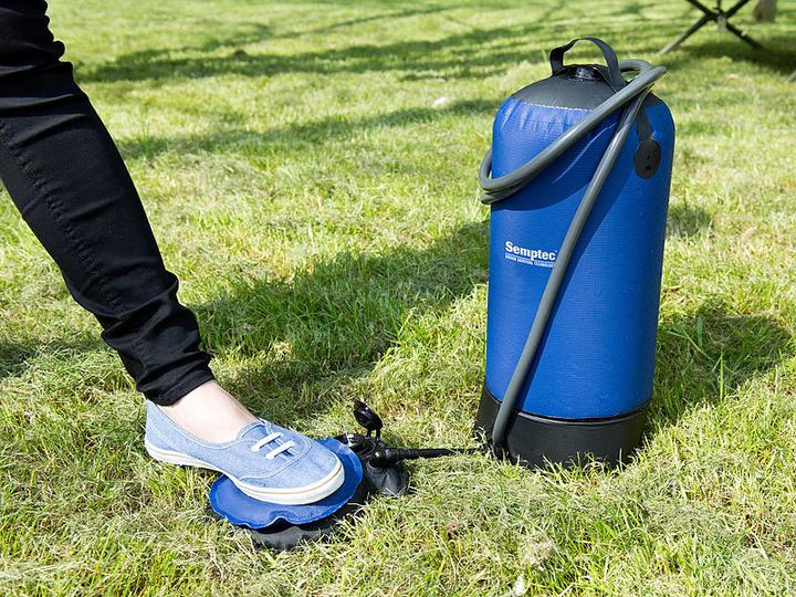 Actual product image Semptec Portable Camping Shower with Foot Pump