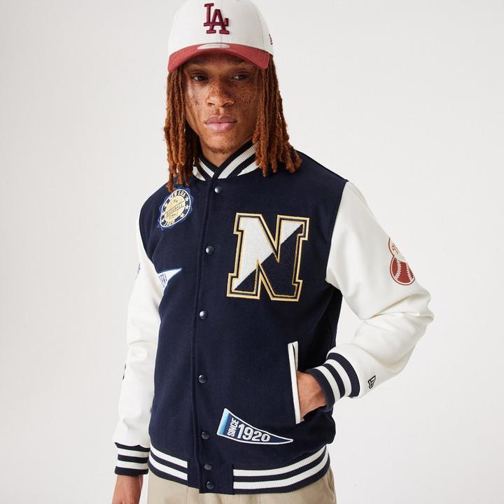 Actual product image New Era Varsity College Jacket - Heritage All Over Patch - XX (XXL)