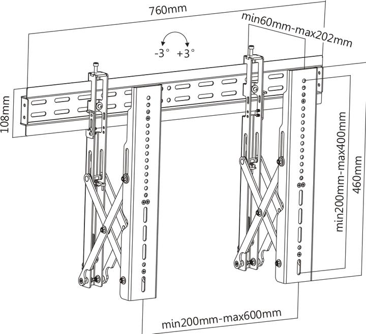 Produktbild Reflecta PLANO Video Wall 60-6040 (Wand, 70", 45 kg)