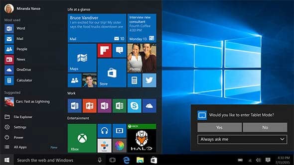 Produktbild Microsoft Windows 10 Home (1 User)