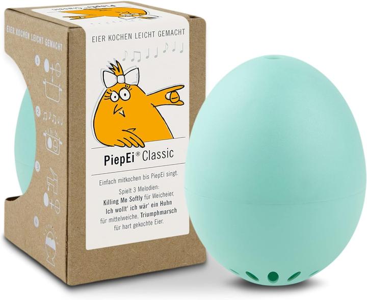 Actual product image PiepEi Singing egg timer Classic turquoise