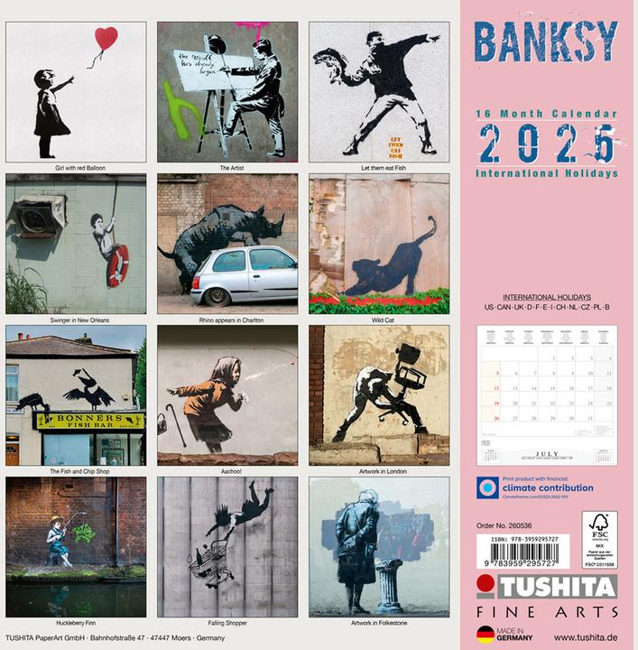 Produktbild Banksy 2026 (30 x 30 cm)