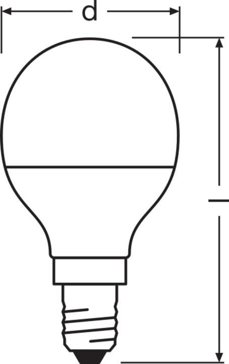 Image du produit Osram LED Classic (E14, 4.90 W, 470 lm, 1 x, F)