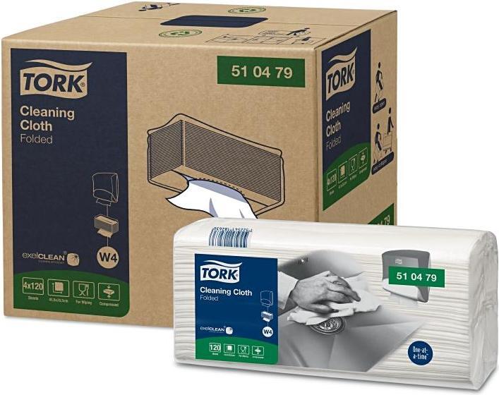 Productafbeelding Tork Reinigingsdoekjes W4l, 4 x 120 doekjes (120 Pcs.)