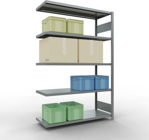 Actual product image Schulte Lagertechnik MULTIplus250 boltless add-on bay system with length bolts