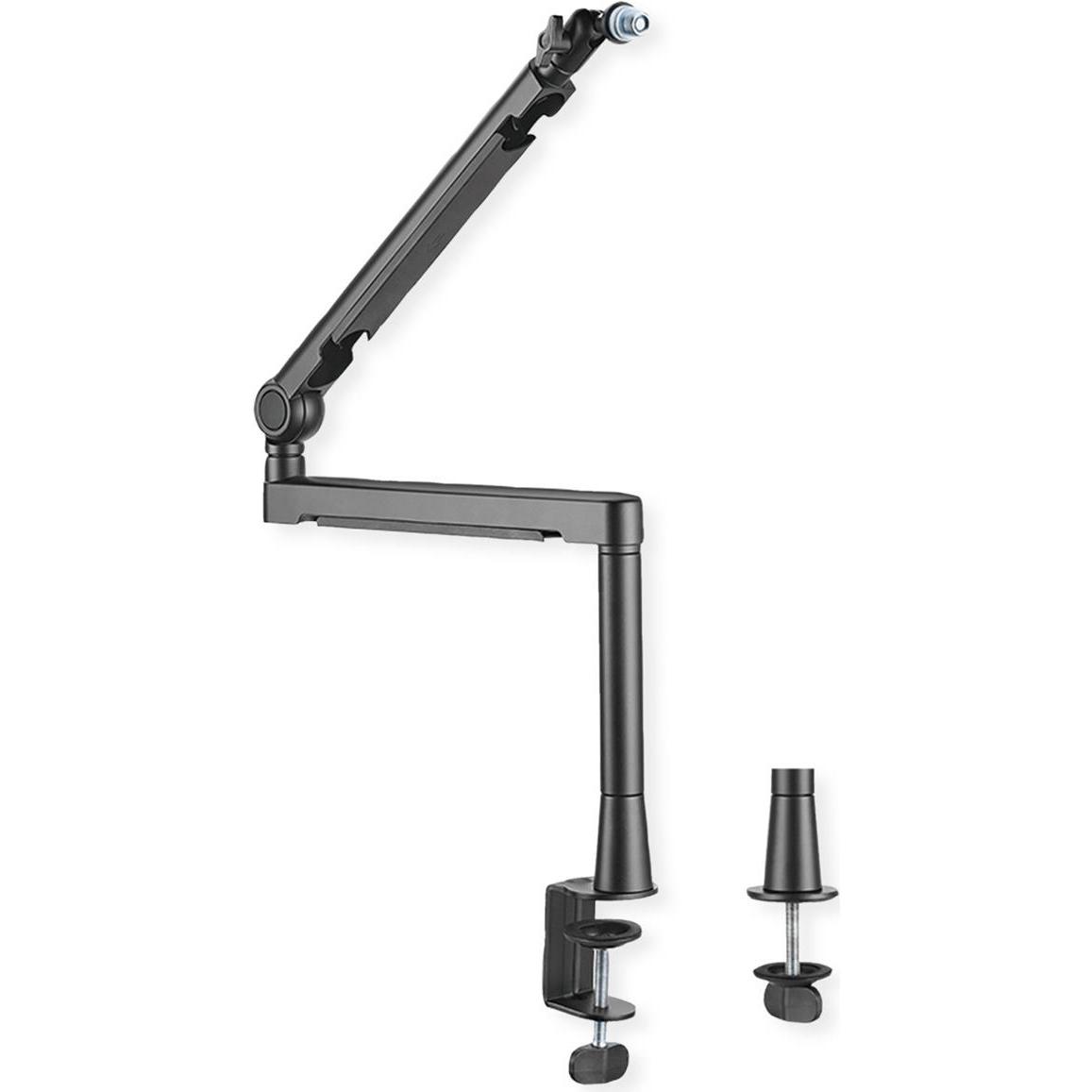 Roline Prof. Studio-Mikrofonarm Aluminium, Mikrofonständer, Schwarz