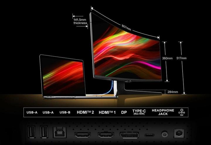 Actual product image TCL 34R83Q (3440 x 1440 pixels, 34")