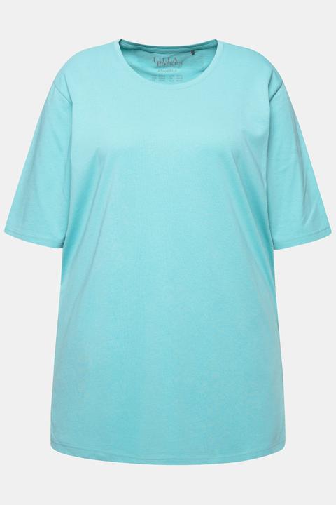 Actual product image Ulla Popken Basic Round Neck Short Sleeve Relaxed Fit Tee (60)