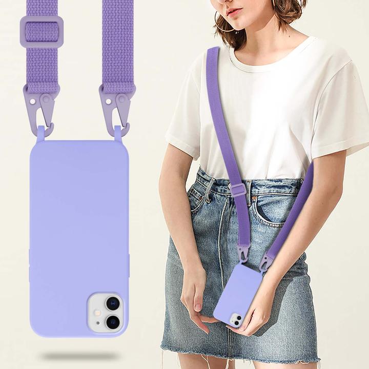 Actual product image Cadorabo TPU Cover Mobile Phone Chain Liquid (Apple iPhone 11)