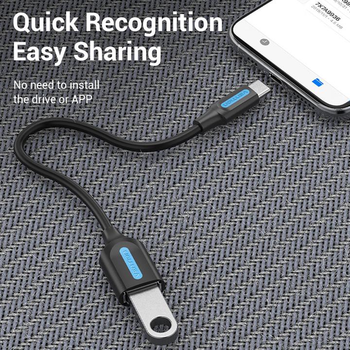Actual product image Vention USB C — USB A (0.15 m, USB 2.0)