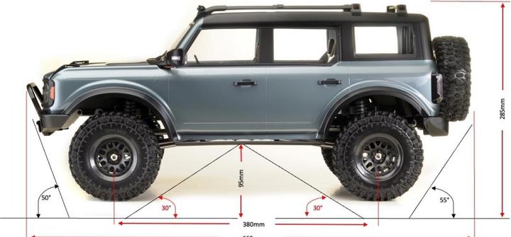 Productafbeelding Absima Crawler CR1.8 Bronx Grey Edition RTR (RTR Gereed voor gebruik)