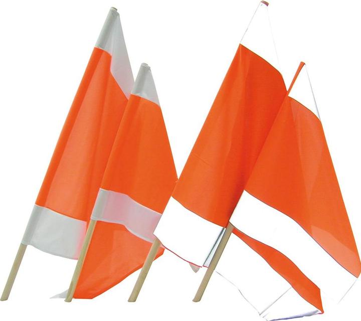 Produktbild Magni Warnflagge 50 x 50 cm mit Holzstiel 80 cm (50 x 50 cm)