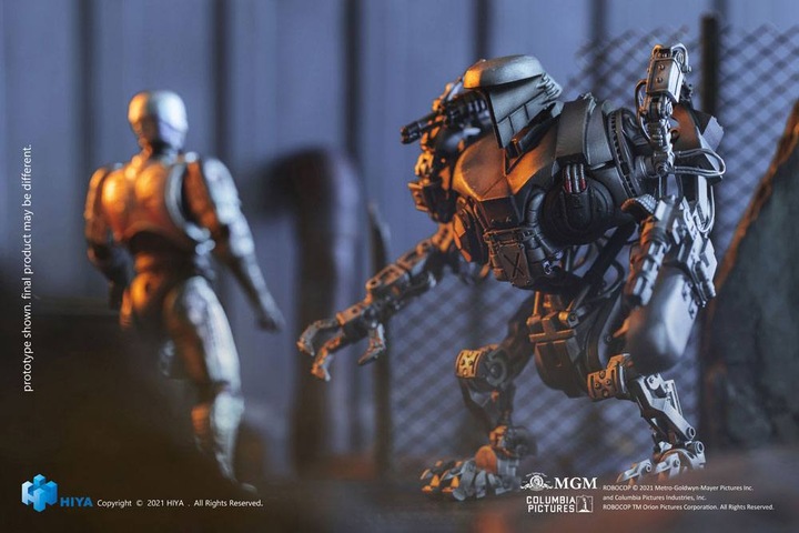 Actual product image Hiya Toys Robocop 2 figurine 1/18 Exquisite Mini RoboCain 14 cm