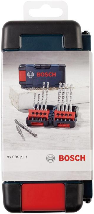 Produktbild Bosch Professional Zubehör Hammerbohrerset SDS plus-3, 8-tlg., Tough Box, 6–10 mm (6 mm, 10 mm, 8 mm)